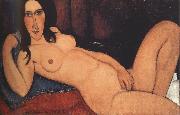 Amedeo Modigliani Reclining Nude with Loose Hair (mk39) oil on canvas